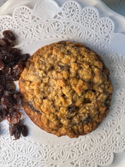 Drunken Raisin Oatmeal Cookies