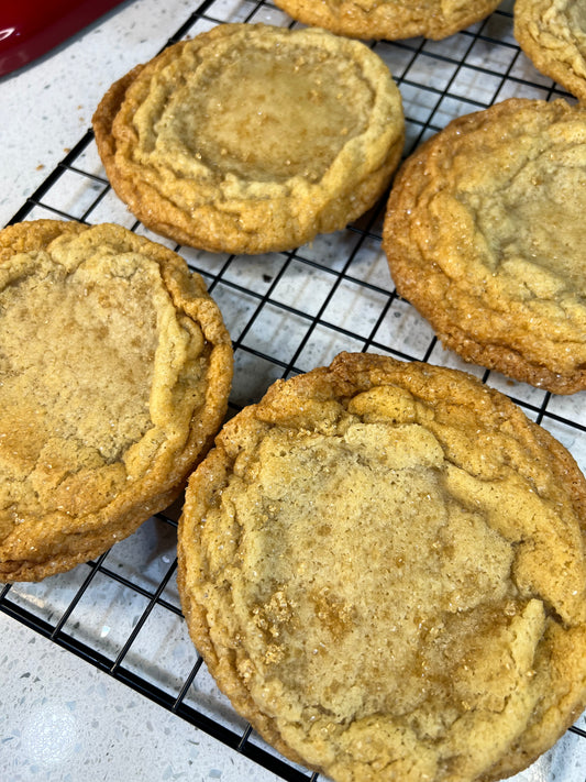 Gooey Bourbon Sugar Cookies